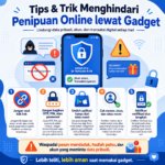 Kenali cara menghindari penipuan online lewat gadget agar data pribadi, akun, dan transaksi digital tetap aman setiap hari.